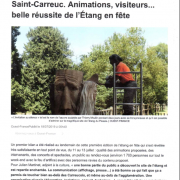 article Ouest France Saint Carreuc
